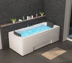 Whirlpool Bath Tub Island 170x75x60 Cm With 8 Massage Jets Led Lightening Fittings Spa For 2 Persons In Your Bathroom