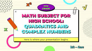 Complex Numbers For 11th Grade
