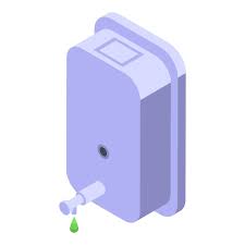 Wc Soap Dispenser Icon Isometric Vector