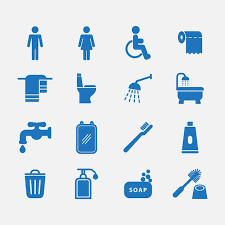 Bathroom Icon Vector Logo Design Template