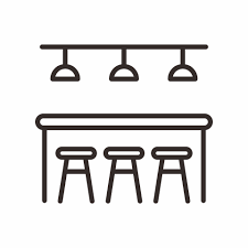 Bar Counter Outline Style Icon 13296656