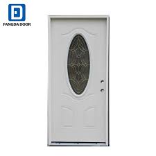 Fangda Small Oval Glass Steel Doors