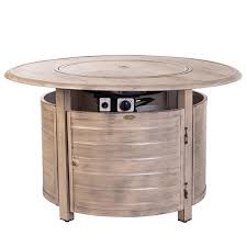 Round Aluminum Propane Fire Pit Table