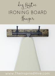 Diy Rustic Wooden Ironing Board Hanger