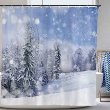 Winter Shower Curtain Set