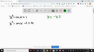 Solved Solve The Quadratic Equation For