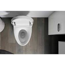 Kohler K 5401 Pa 0 Veil Comfort Height Skirted One Piece Elongated Dual Flush Intelligent Toilet White