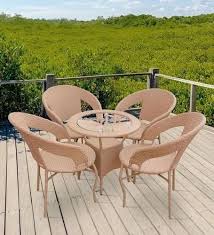 Wicker Outdoor Patio Seating Set 4