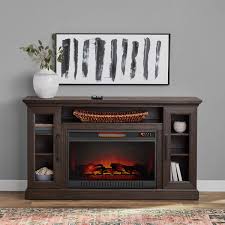 Ridley 66in Espresso Fireplace Console