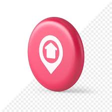 Map Pin Web 3d Round