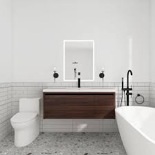 Bathroom Vanity In California Walnut