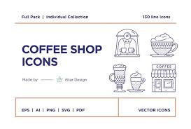 Coffee House Icons Set Home Icon