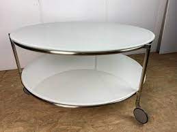 Opalin White Opalin Glass Coffee Table