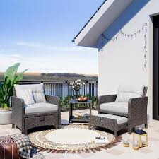Pamapic 5 Pieces Wicker Patio Furniture
