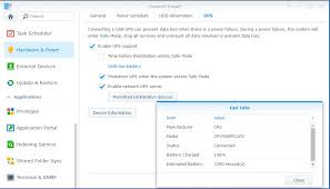 monitor a ups connected to synology nas