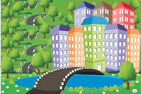 Cute City Vector Art Png Images Free