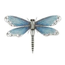 Gracefully Styled Metal Dragonfly