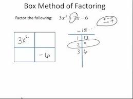 Box Method Of Factoring A Is Greater