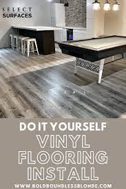 Vinyl Flooring Install Do It Yourself
