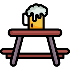 Picnic Table Generic Outline Color Icon