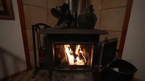 Wide Angle View Of Woodstove Fireplace