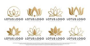 Premium Vector Lotus Flower Icon Set