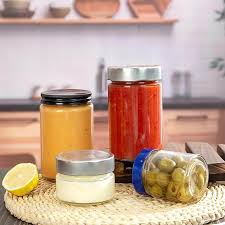 Ergo Glass Food Jar Sauce Container