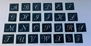 Alphabet Capital Letter Stencils For