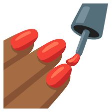 Nail Polish Medium Dark Skin Tone Emoji