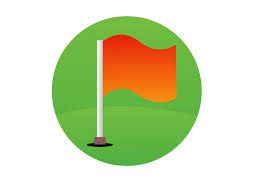 Sport Golf Goal Flag Icon Design