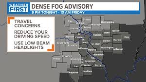 dense fog advisory in place around st