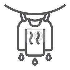 Clothes Drying Line Icon Laundry And