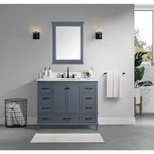 Dark Blue Grey Bath Vanity