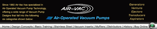 air operated vacuum generators air vac