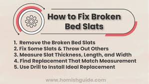 how to fix a broken wooden bed frame