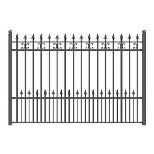 Aleko St Petersburg Style Diy Iron Steel Ornamental Fence 5 5 X 5 Black