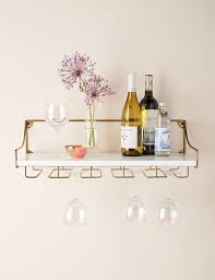 Wall Mounted Wine Glass Shelf