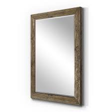 Rectangle Wood Walnut Mirror