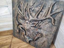 Bas Relief Image Deer Icon Gift On The