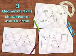 Practice Geometry Skills With Your Name