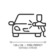 2d Pixel Perfect Editable Black Car