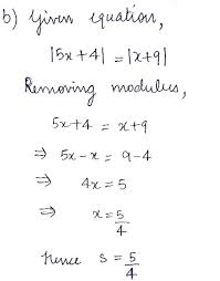 Solve The Absolute Value Equations