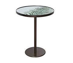 Round Glass Mosaic Coffee Side Table