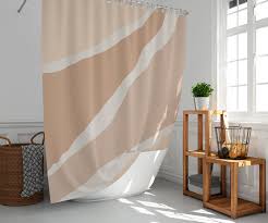 Neutral Color Shower Curtain Earth Tone