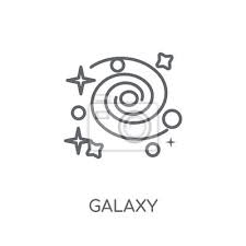 Galaxy Linear Icon Modern Outline