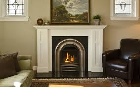 Classic Arch Small Fireplace With