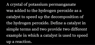 A Crystal Of Potassium Permanganate Was