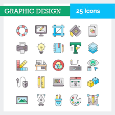 Vector Graphic Design Icons Set