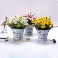 Artificial Daisy Flowers Plants Set Of