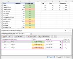 Excel Icon Sets Conditional Formatting